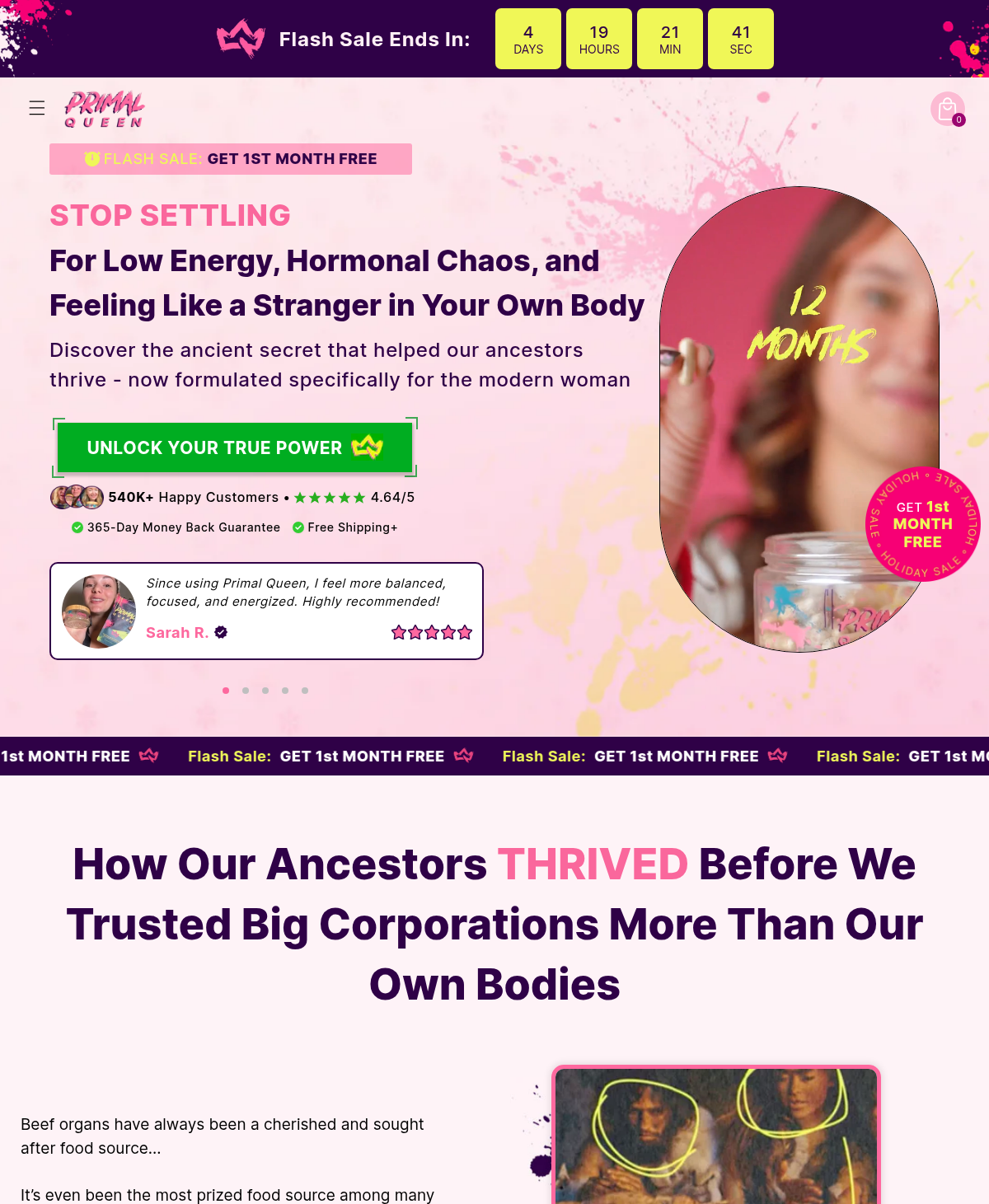 Beef Organ Superfood Supplement for Women | Primal Queen